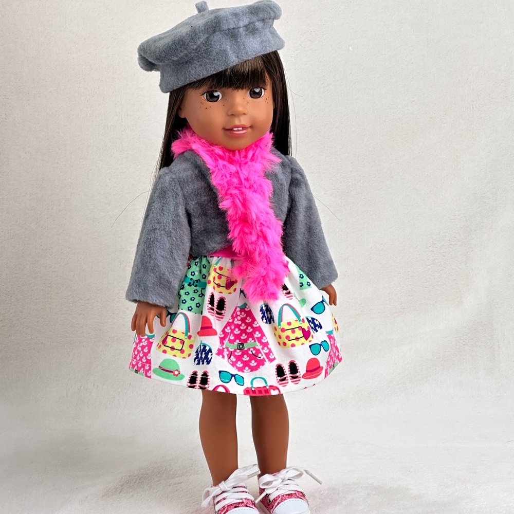 American Girl Wellie Wisher Doll Ashlyn. Early Edition in handmade  outfit.
